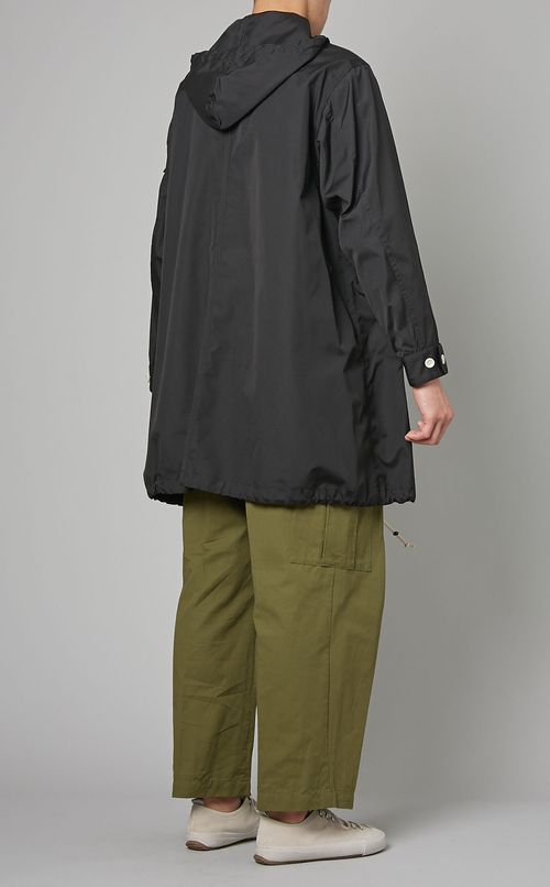 ポプリンフーデッドコート