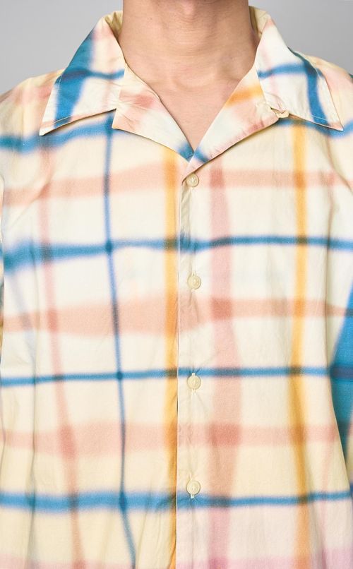 オーバーチェックシャツ