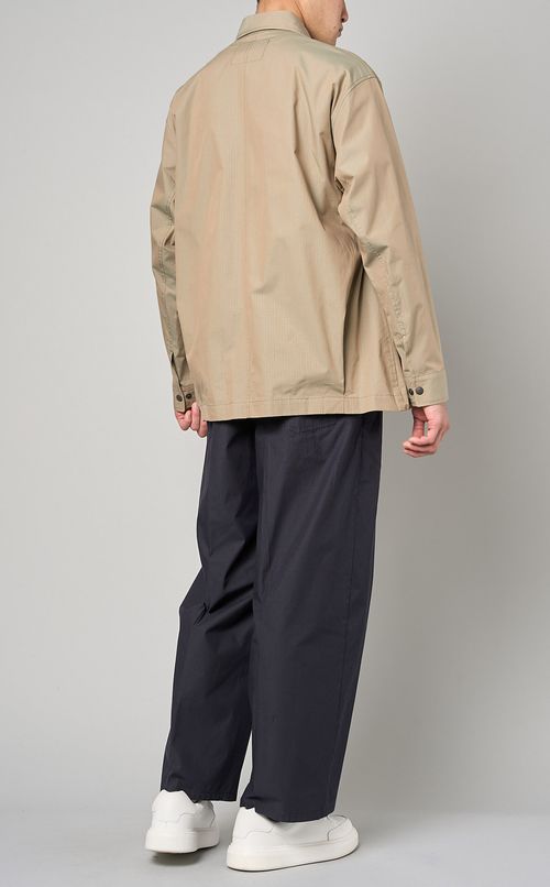 シャンブレーリップコーチジャケット