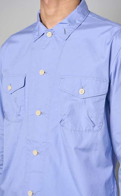 ポプリンアーミーシャツ