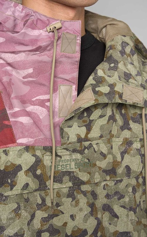 カモフラージュパネルアノラック