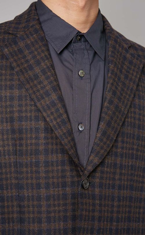 プレイドウールミルドジャケット