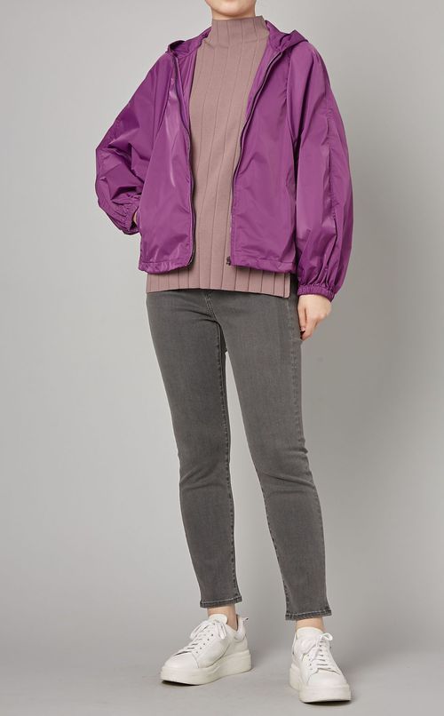 ショートフーデットブルゾン