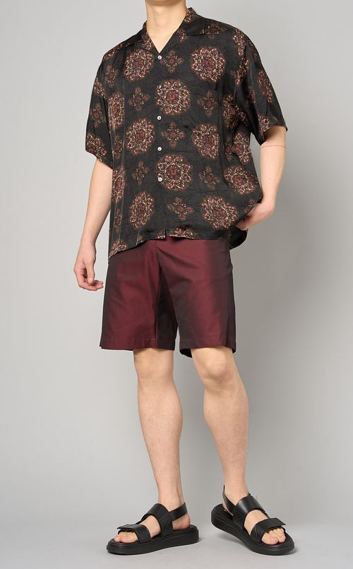 コットンギャバジンショートパンツ