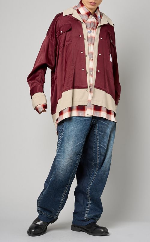 ドッキングデニムパンツ