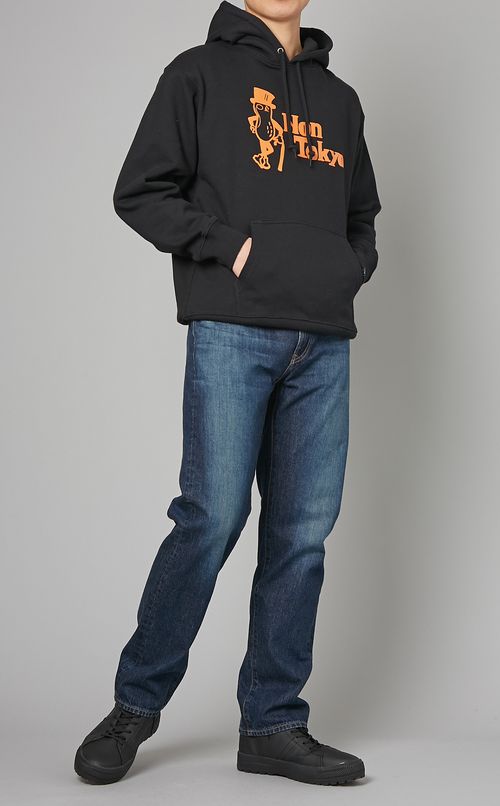 プリントスウェットパーカー