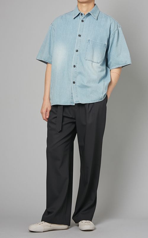 ショートスリーブデニムシャツ