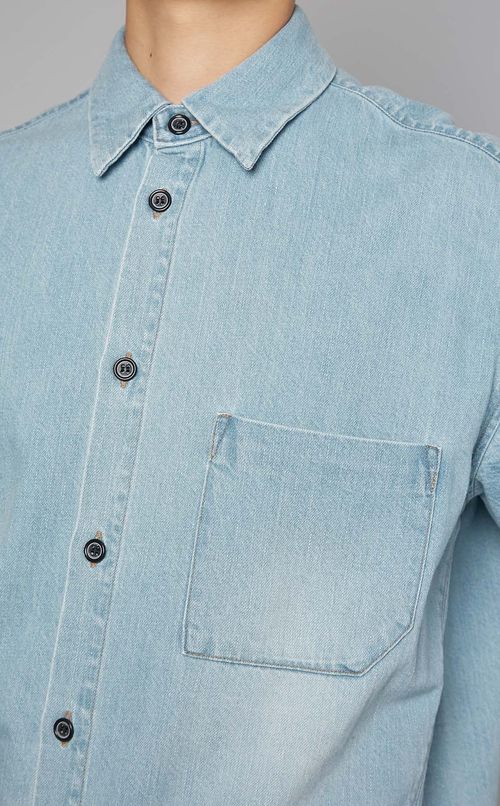 ショートスリーブデニムシャツ