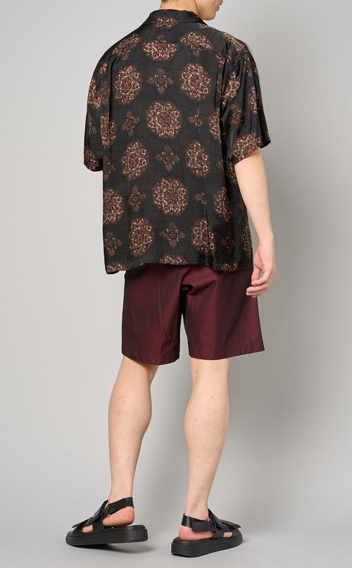 プリント柄オープンシャツ