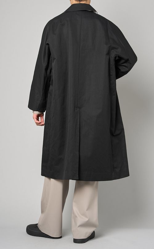 コットンヘンプステンカラーコート