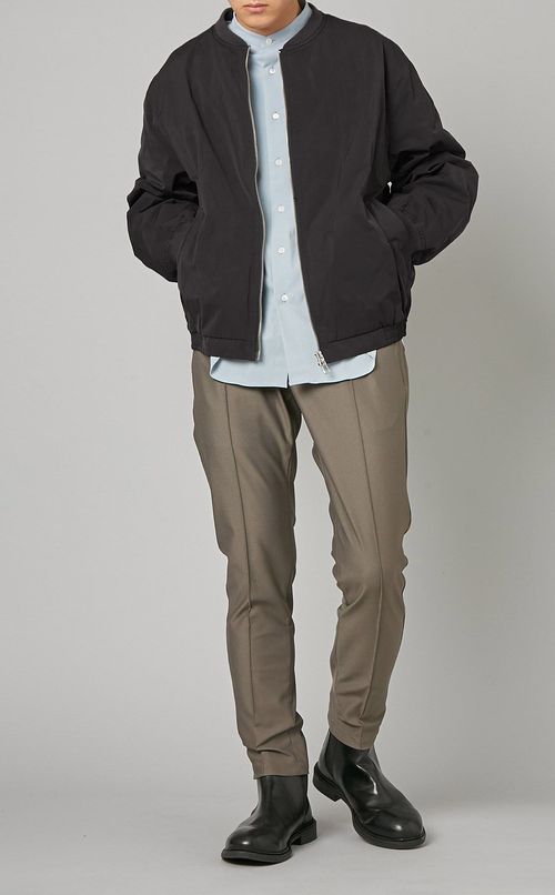 ポリナイロンジップブルゾン