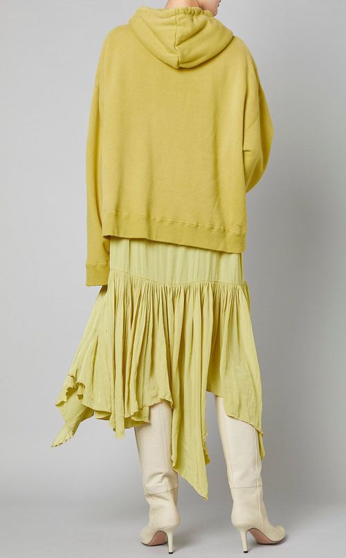 コンビネーションフーディワンピース