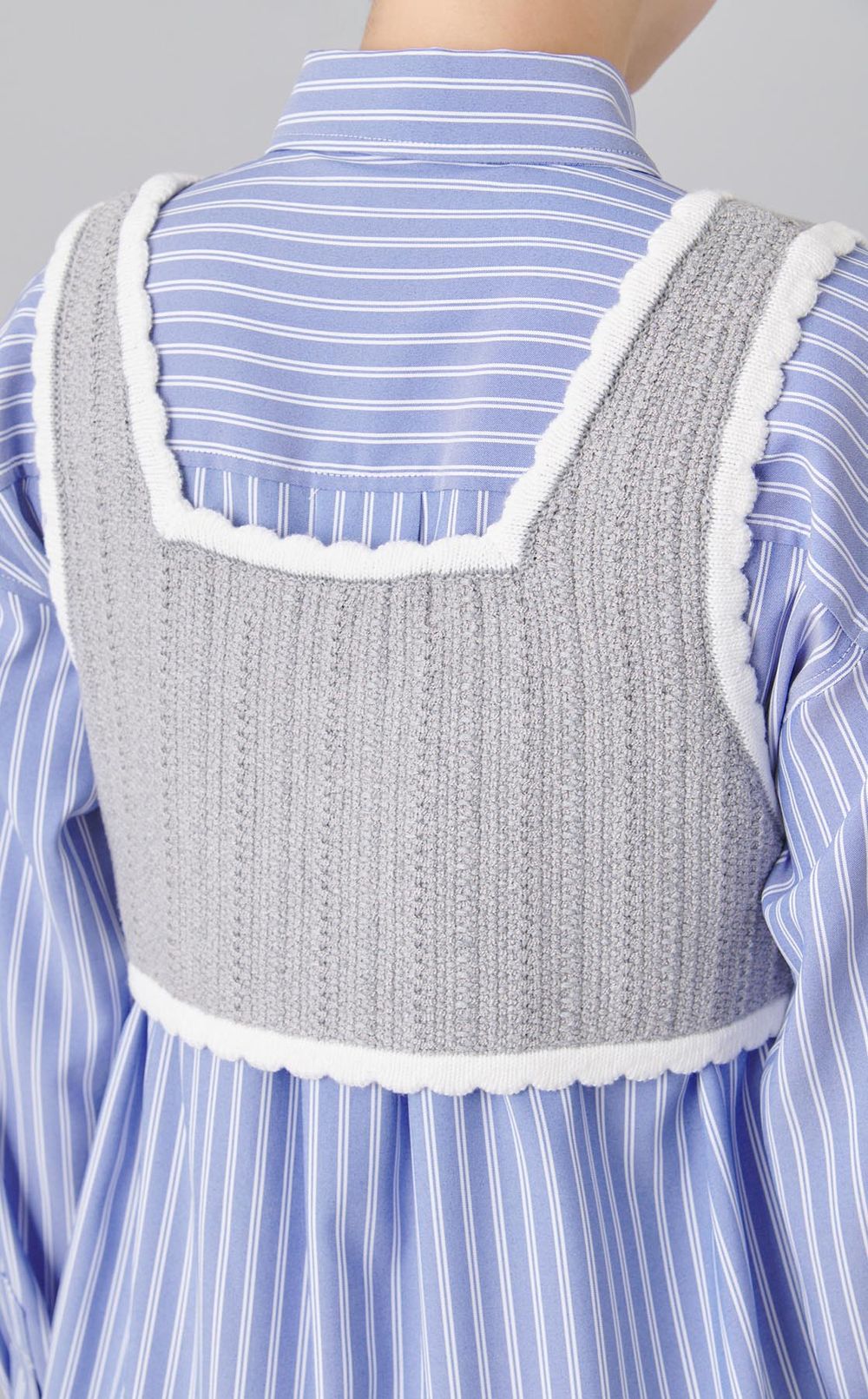 ベストレイヤードシャツワンピース