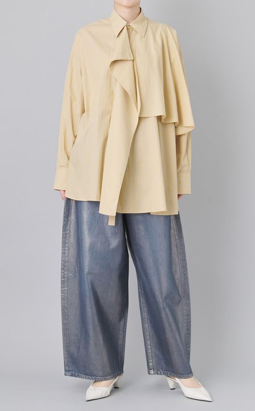 ハイウエストバルーンデニムパンツ