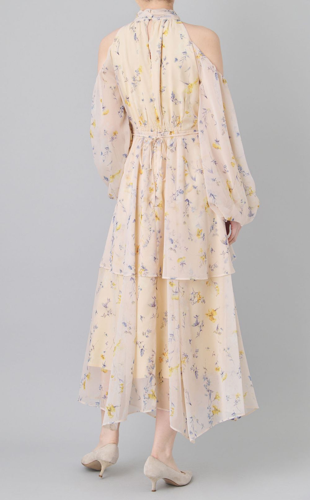 オフショルダーテーラードワンピース