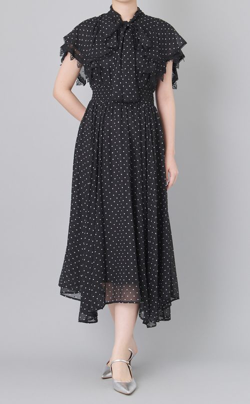 ハートドットプリントワンピース