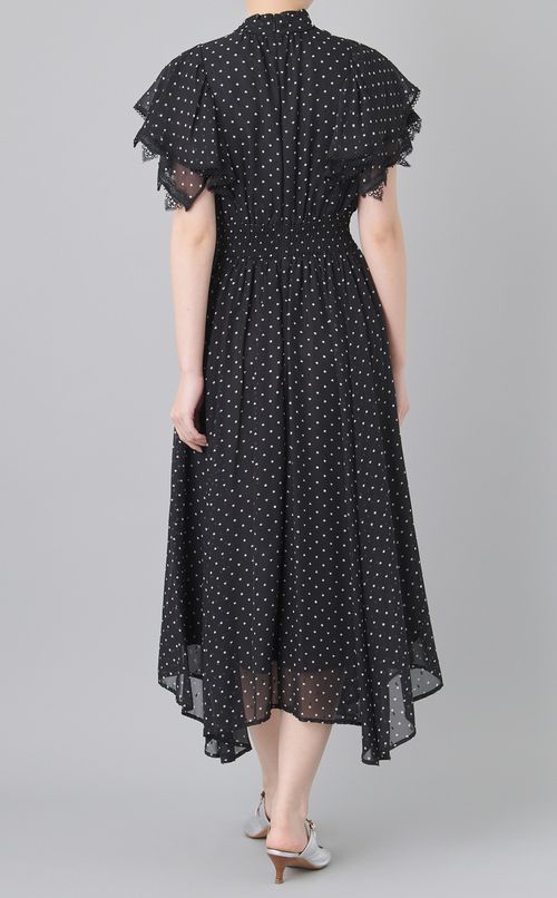 ハートドットプリントワンピース