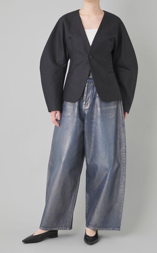 ハイウエストバルーンデニムパンツ