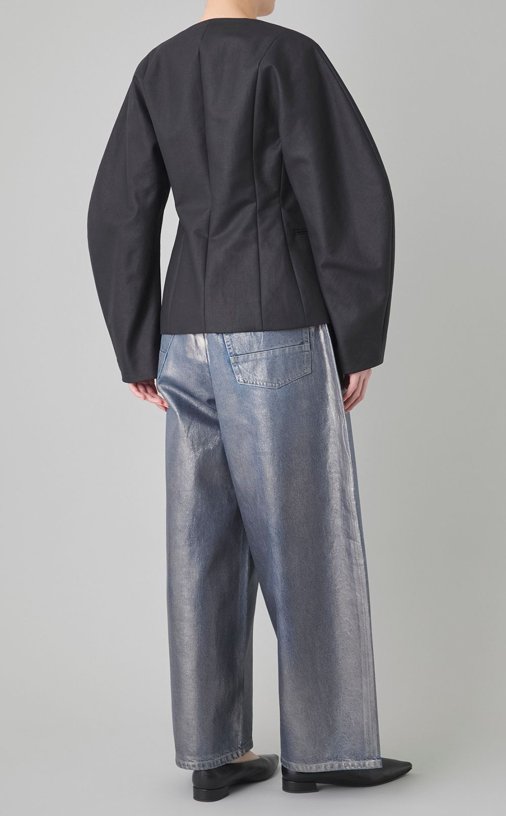 ハイウエストバルーンデニムパンツ