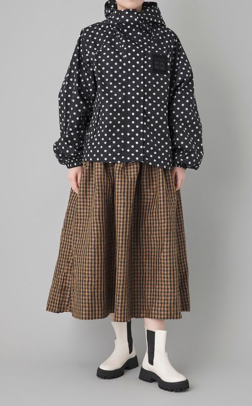 ギンガムチェックVネックワンピース