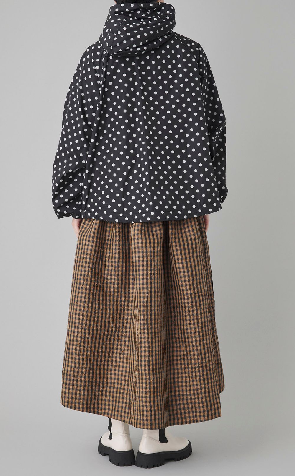 ドットプリントナイロンパーカー