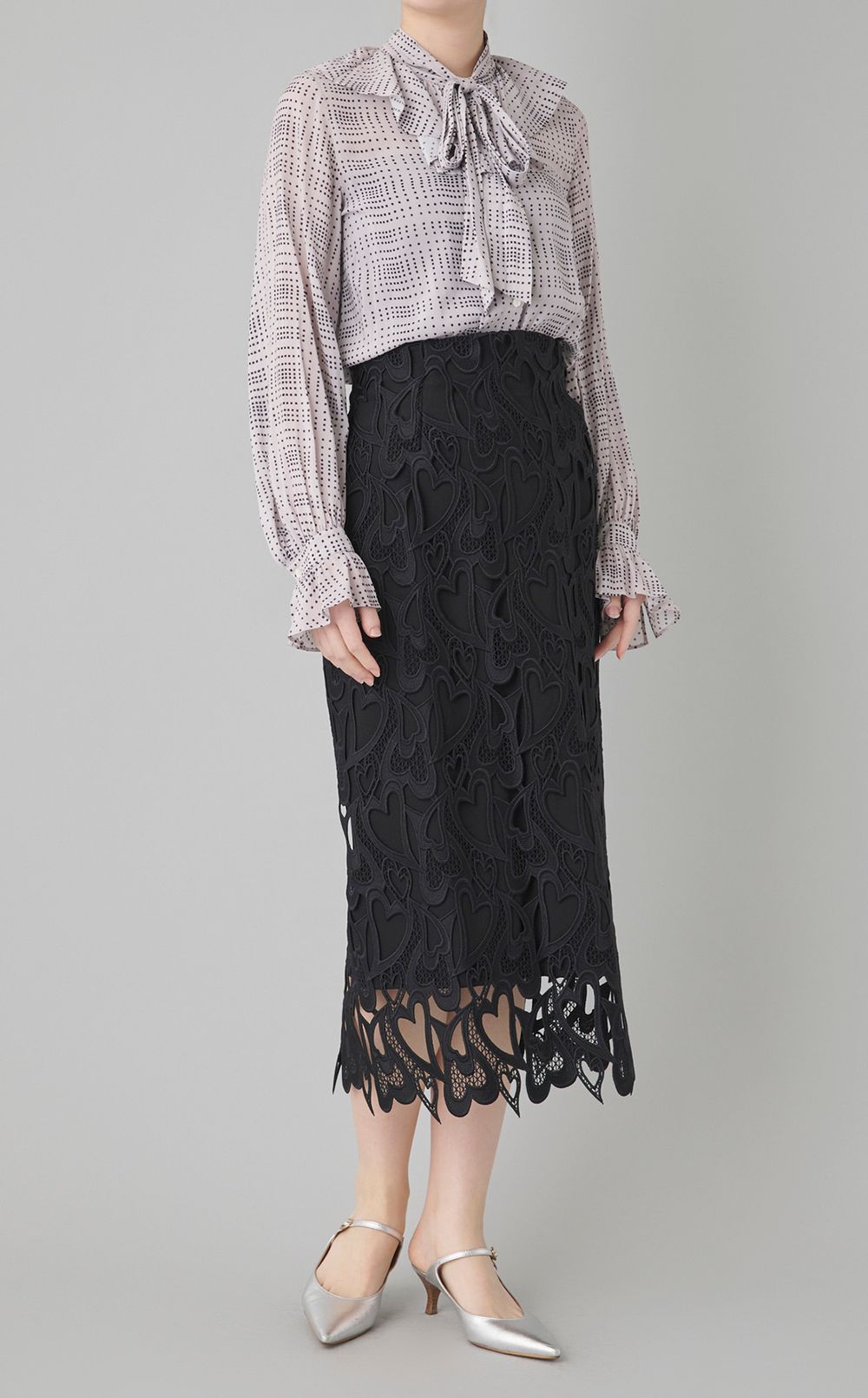 ハートレースタイトスカート