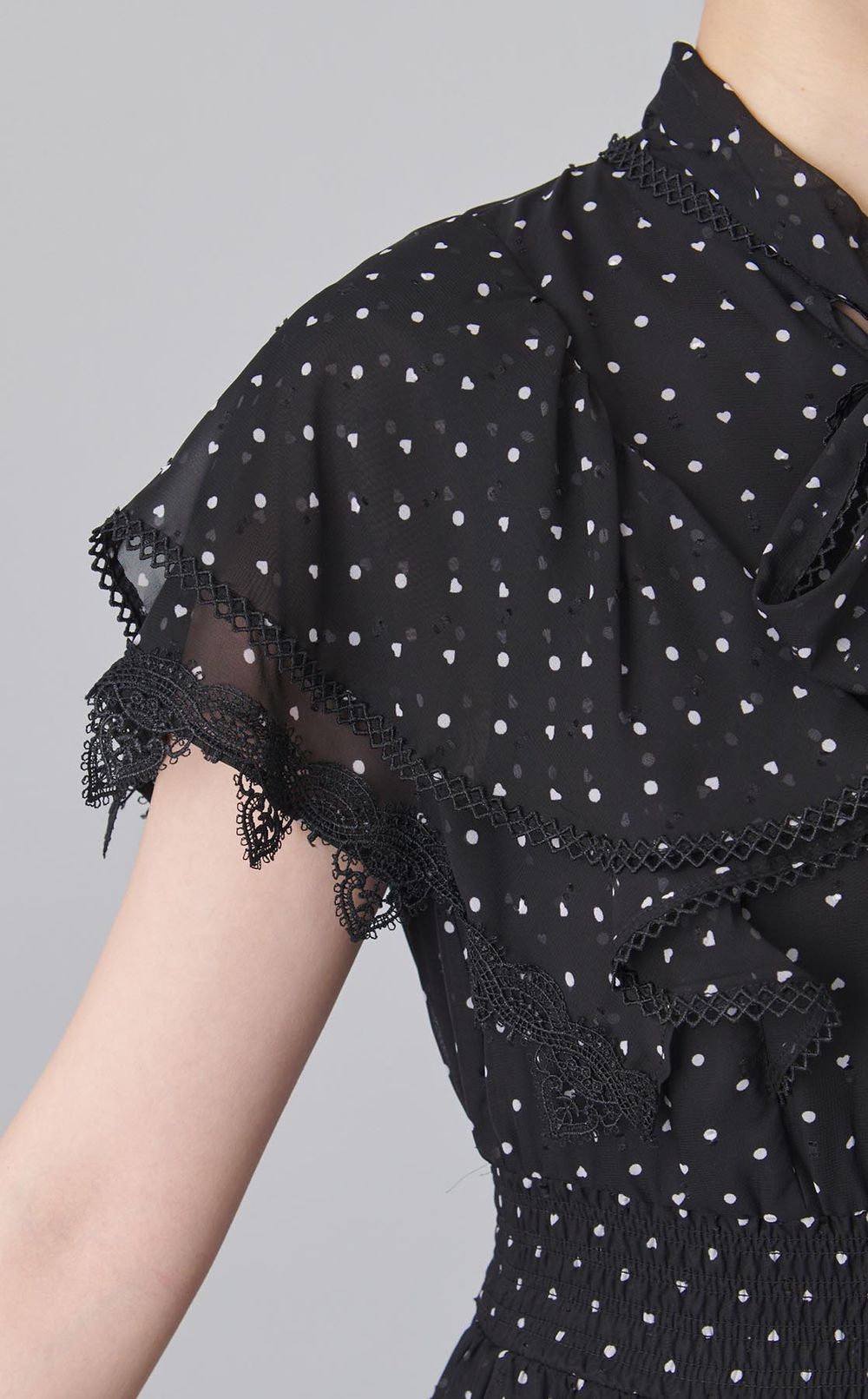 ハートドットプリントワンピース