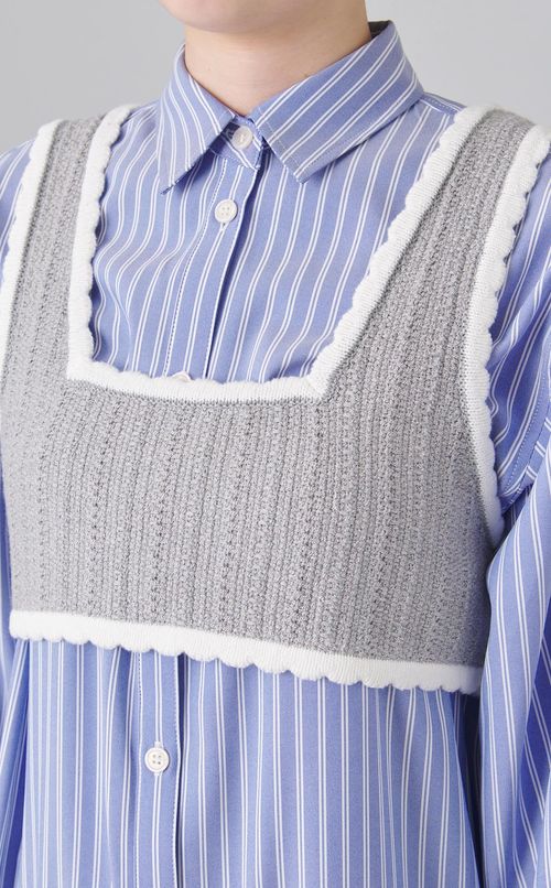 ベストレイヤードシャツワンピース