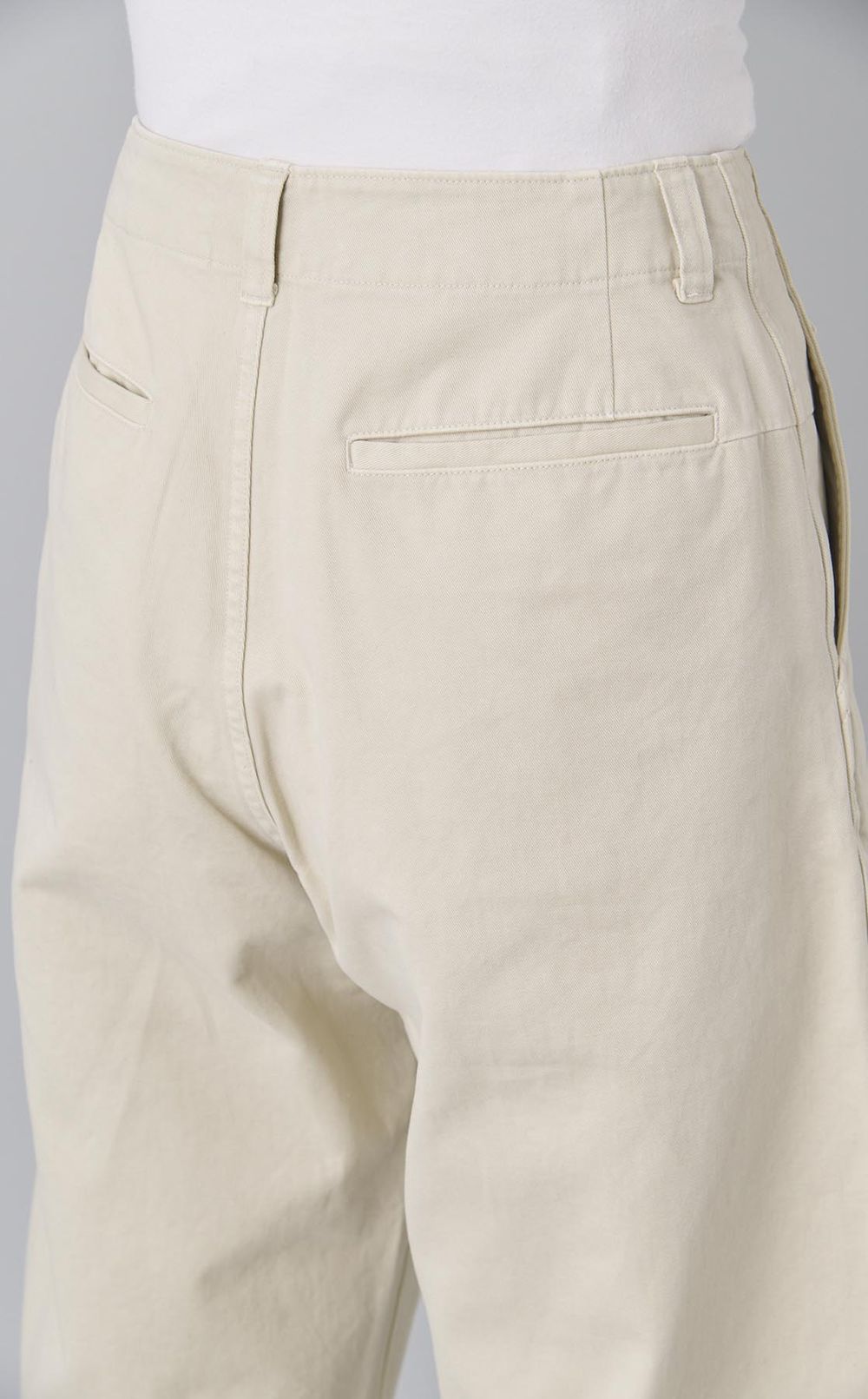 コットンバレルレッグパンツ