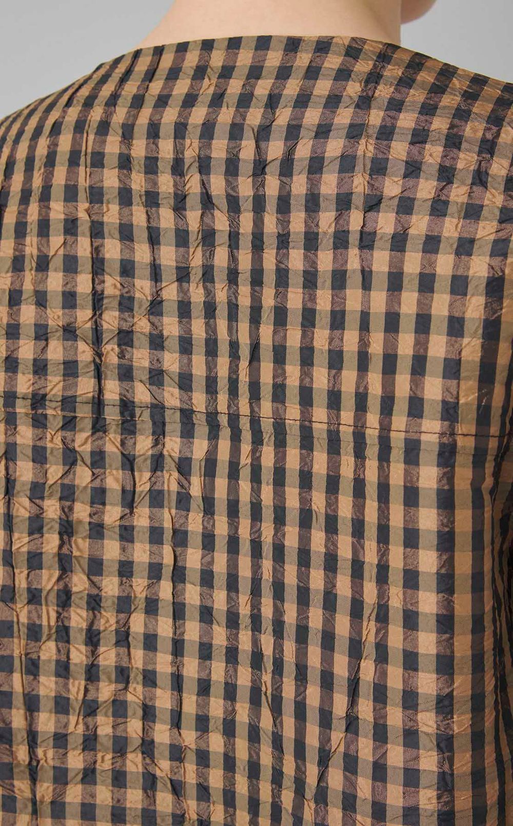 ギンガムチェックVネックワンピース