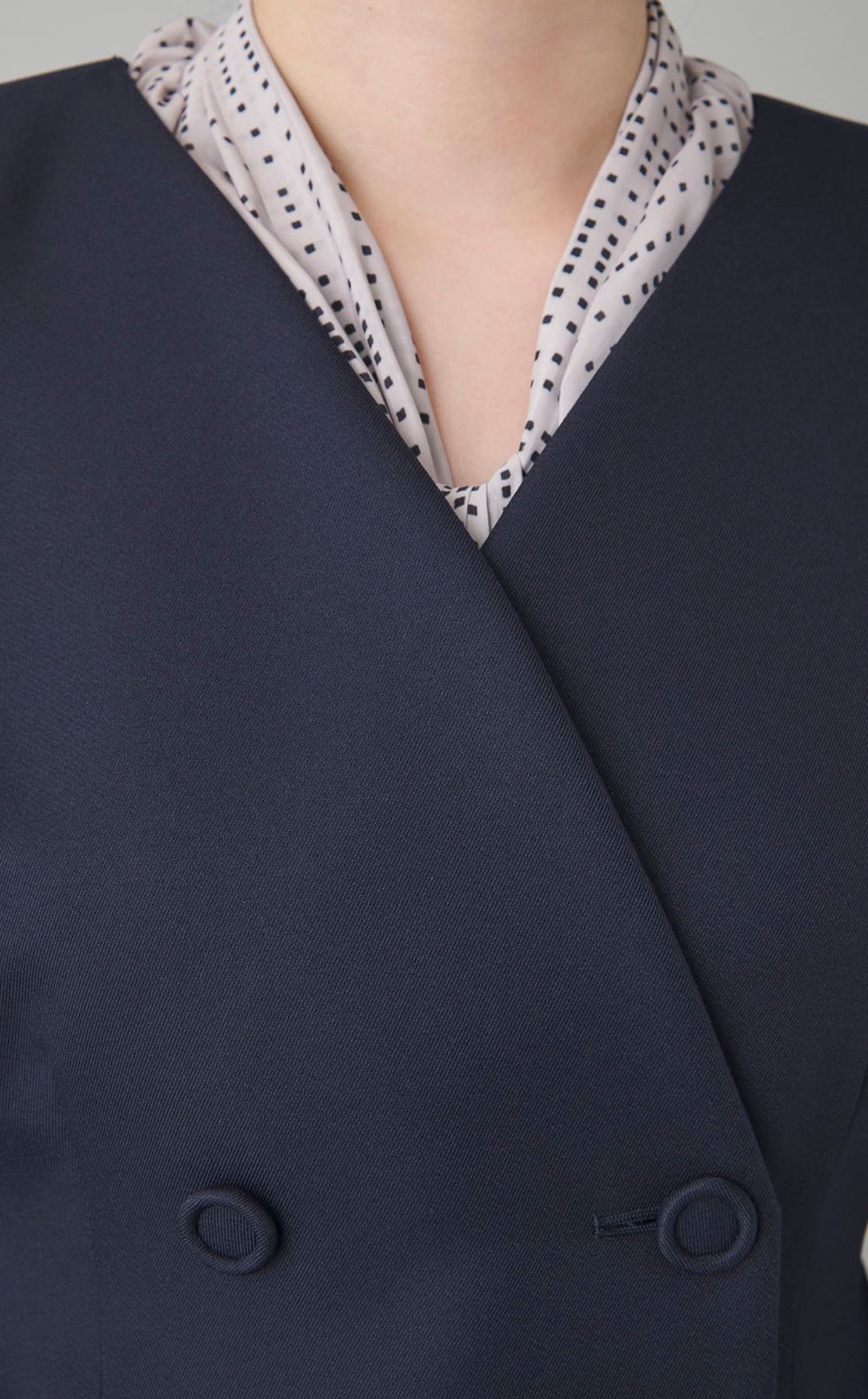 ペプラムジレパンツセットアップ