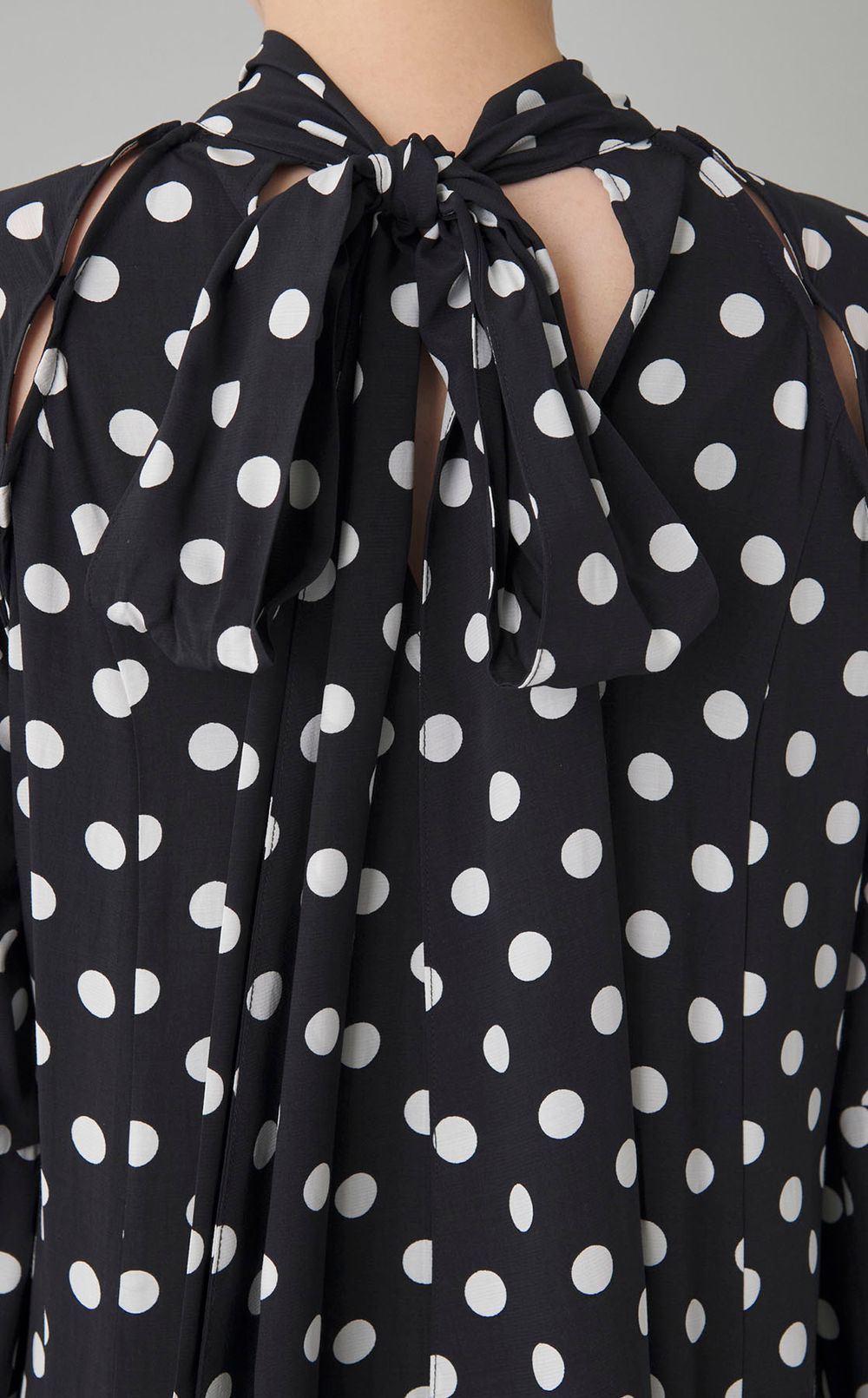 2wayスリーブドットワンピース