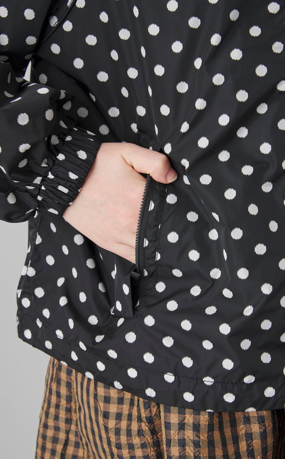 ドットプリントナイロンパーカー