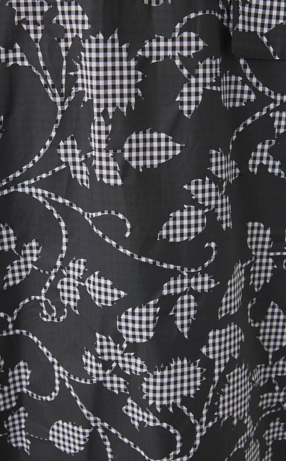 フラワーチェックボリュームワンピース