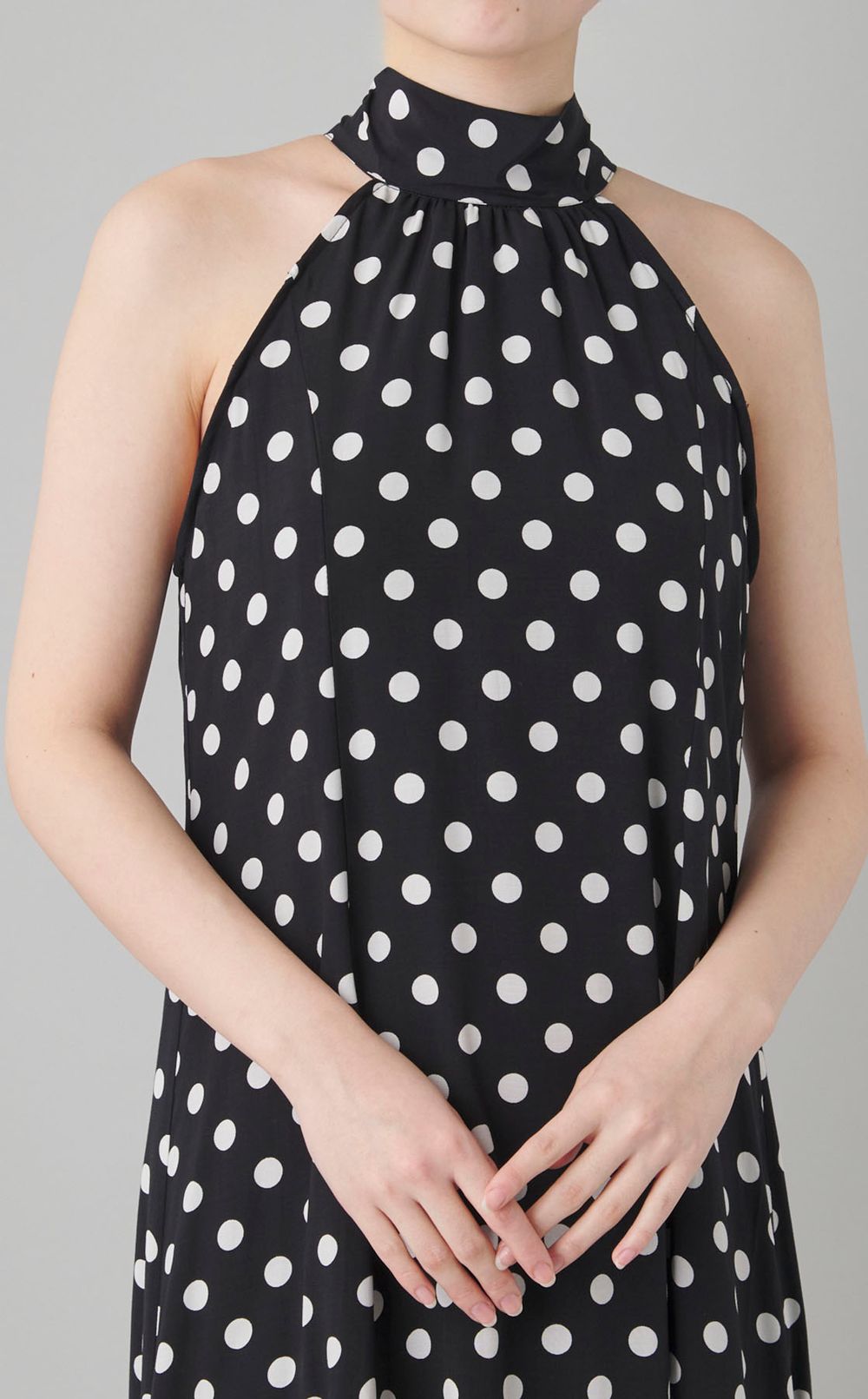 2wayスリーブドットワンピース