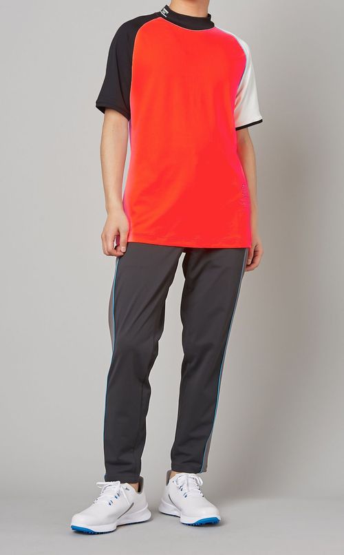 【手洗い可】トリカラーモックネック