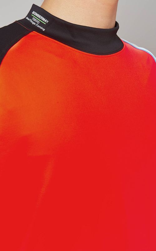 【手洗い可】トリカラーモックネック