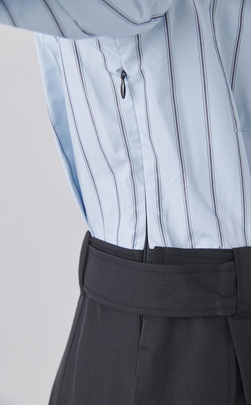 コットンストライプコンバインワンピース