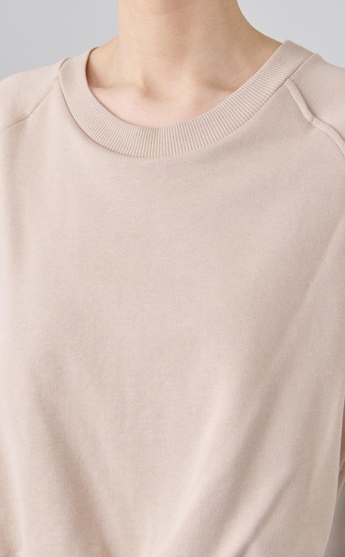 ハーフスリーブスウェットコンビワンピース