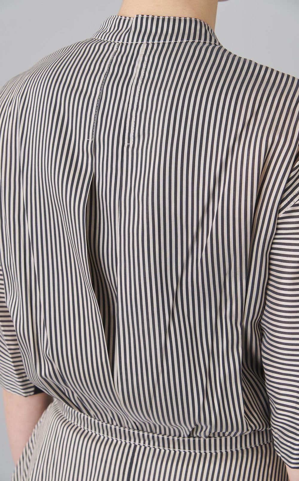 ストライプバンドカラーワンピース