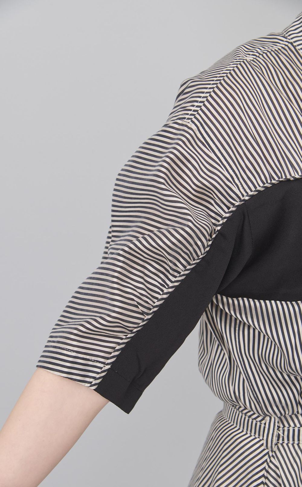 ストライプバンドカラーワンピース