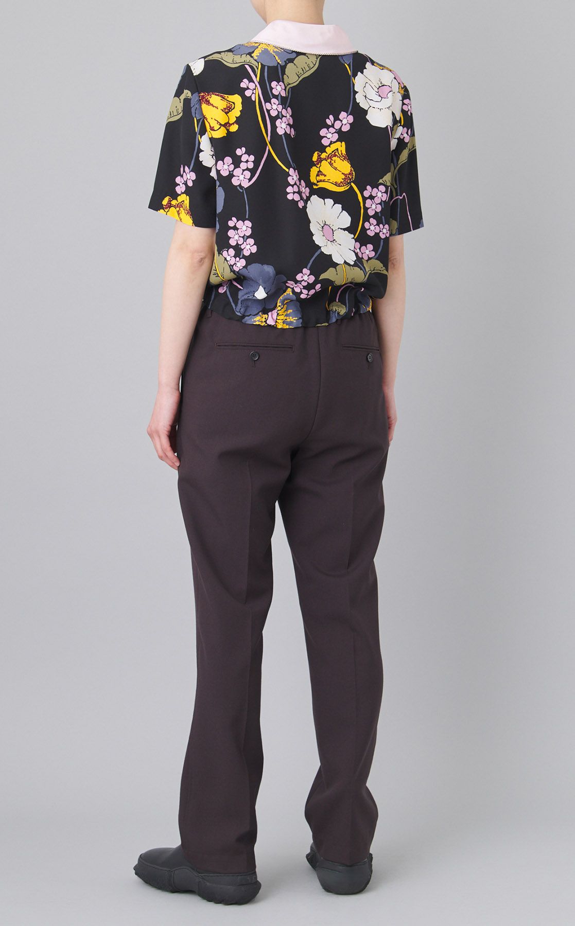 MARNI｜レトロフラワープリントボウタイブラウス