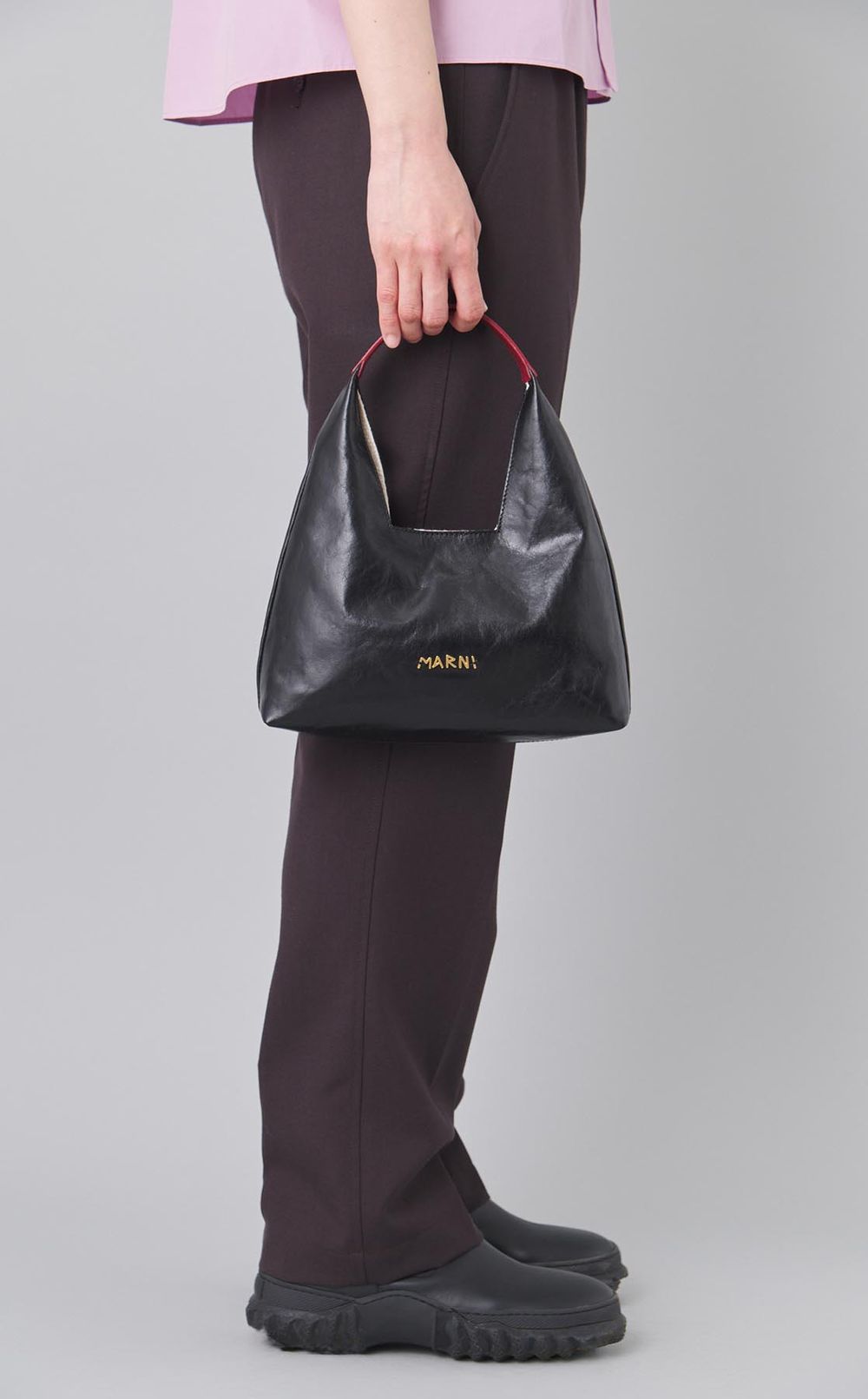 トップハンドルレザーミニバッグ