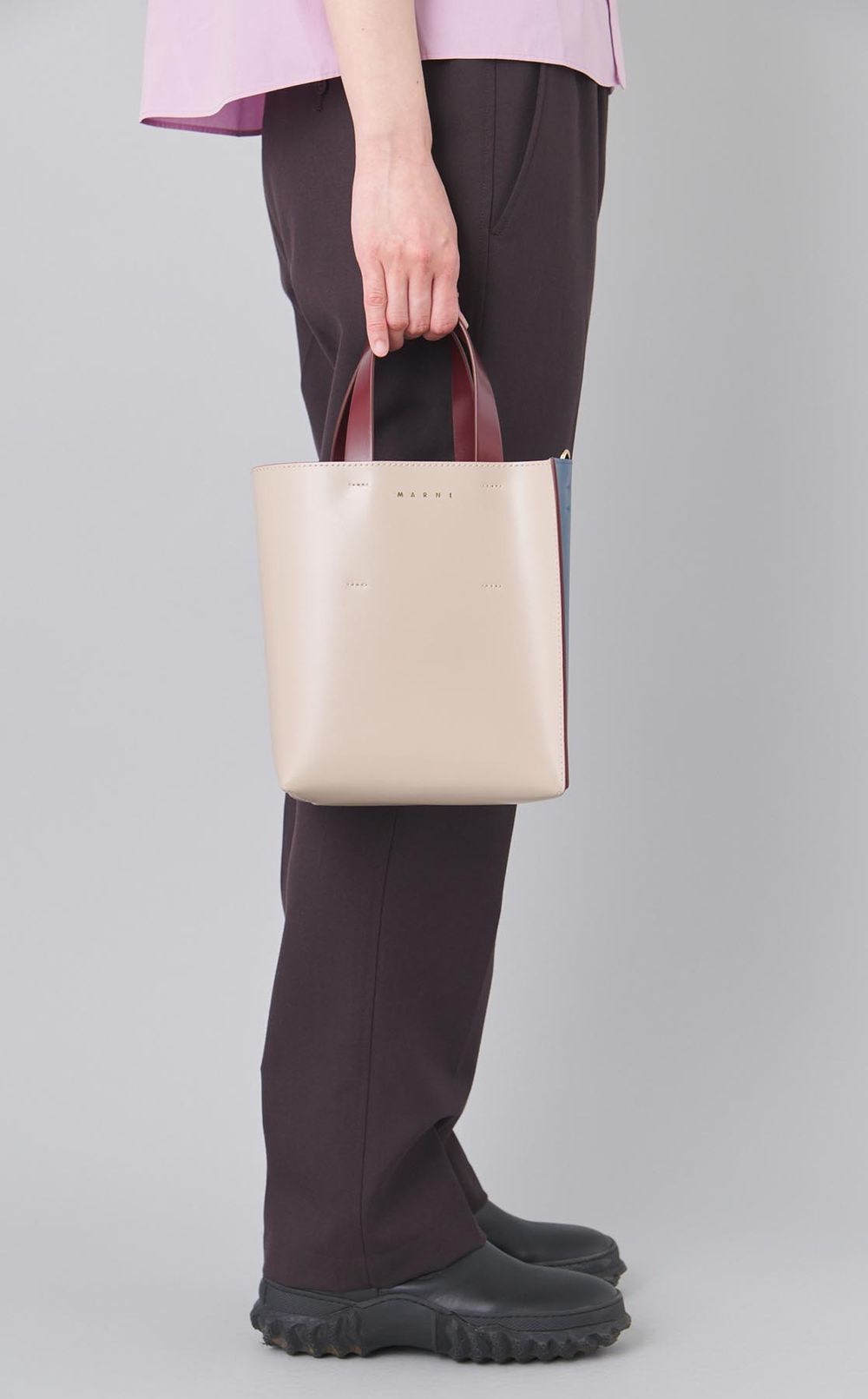 MUSEOレザーミニトートバッグ