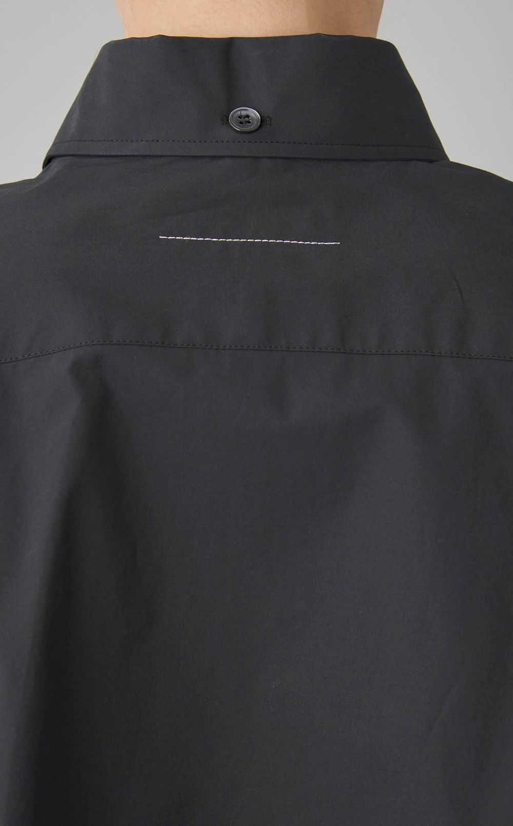 コットンポプリンアップサイドダウンシャツ