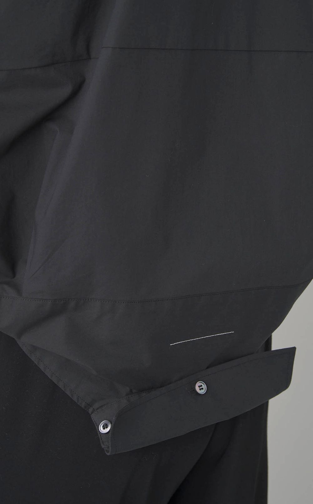 コットンポプリンアップサイドダウンシャツ