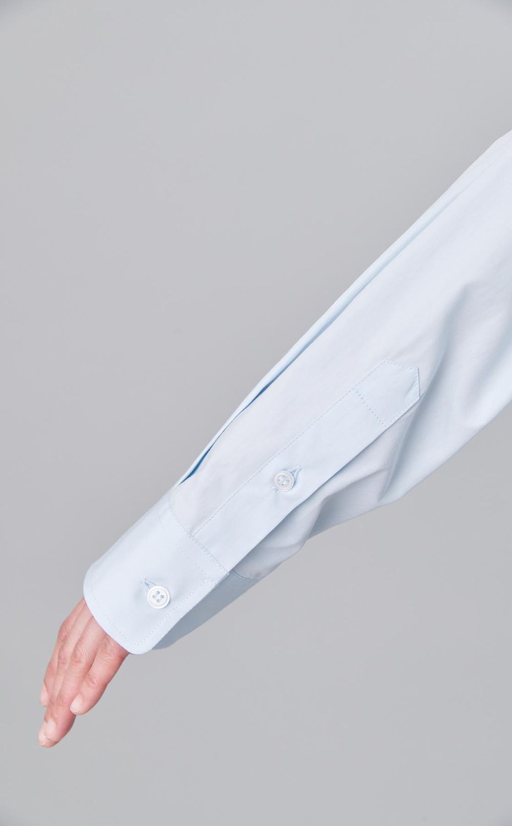 コットンポプリンバックテールシャツ