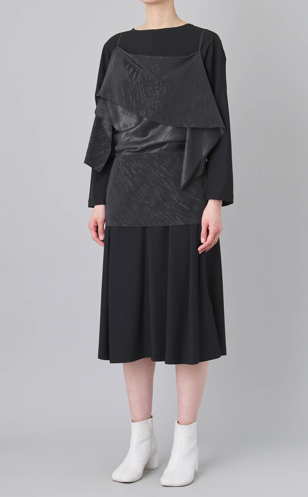 2wayロゴプリントキャミソールトップス