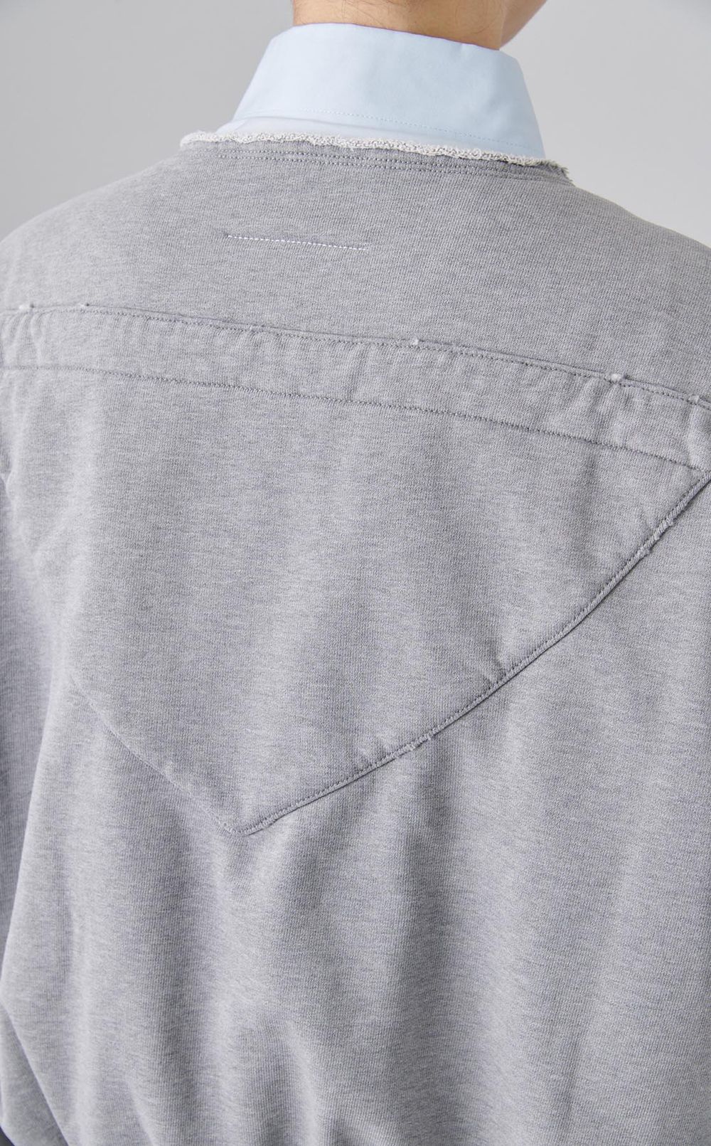 シームデザインジップスウェットトップス