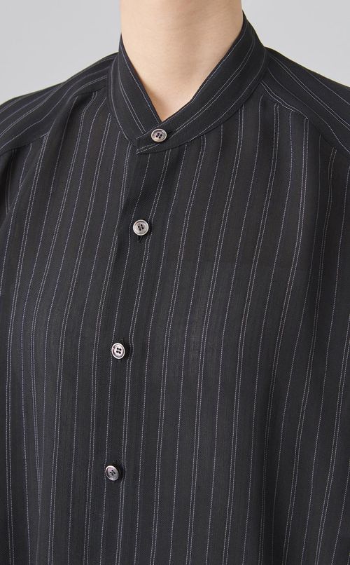 ダブルエンド2wayストライプシャツ